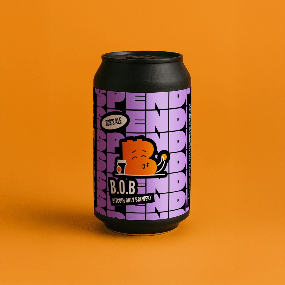 B.O.B - BITCOIN ONLY BREWERY - Beer (Pack de 4 Canettes) - BB