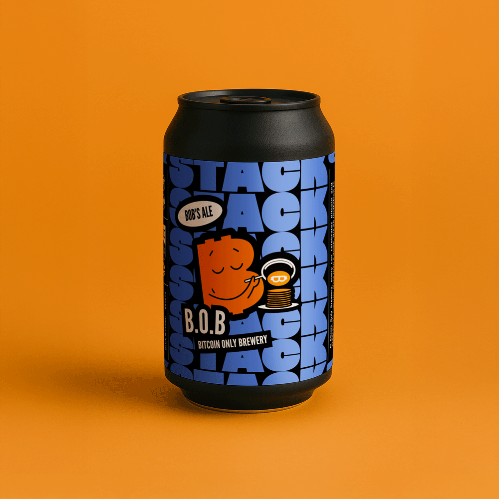 B.O.B - BITCOIN ONLY BREWERY - Beer (Pack de 4 Canettes) - BB
