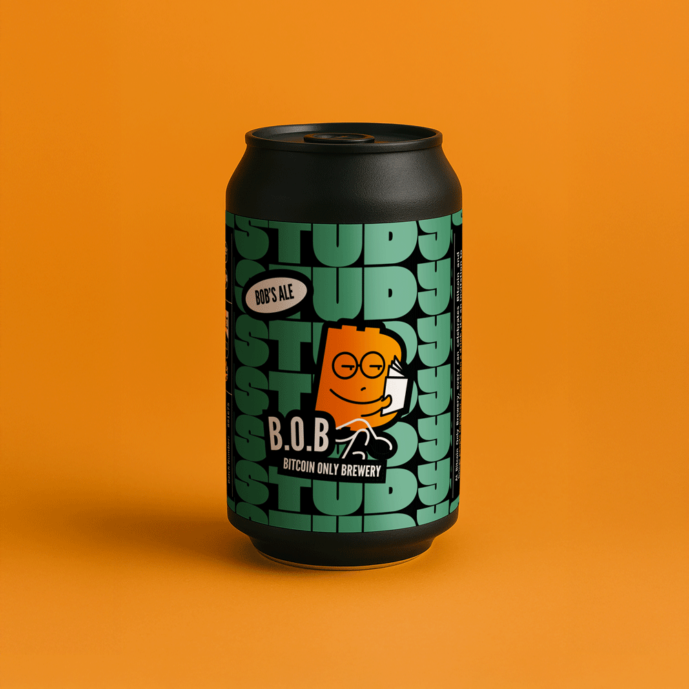 B.O.B - BITCOIN ONLY BREWERY - Beer (Pack de 4 Canettes) - BB