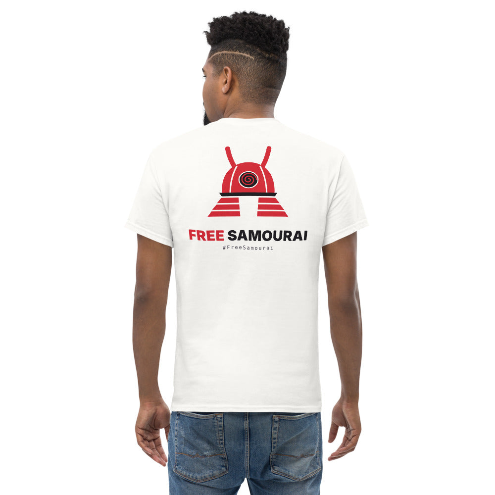 T-shirt Free Samourai Kabuto Whirlpool, blanc, dos