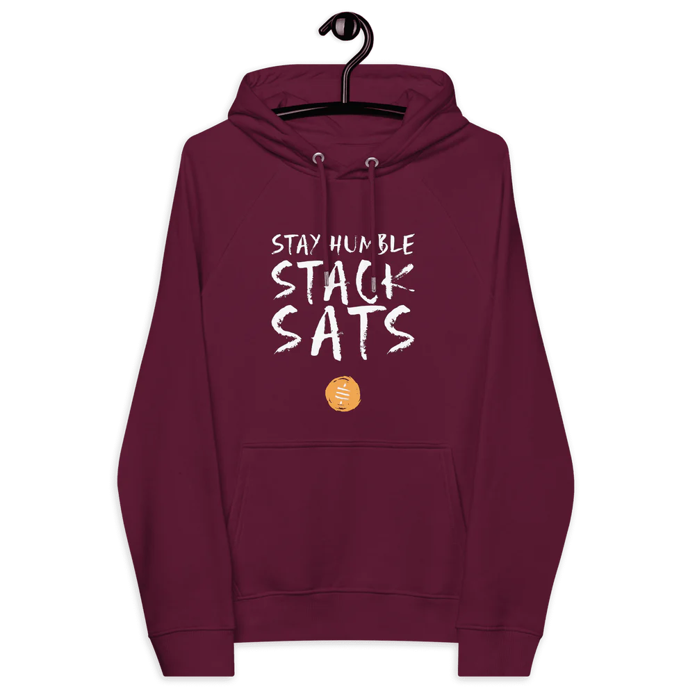 Sweat à Capuche - Stay Humble & Stack Sats