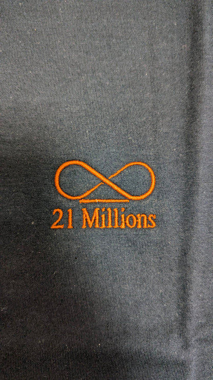 T-Shirt brodé "L'infini divisé par 21 millions" - BB