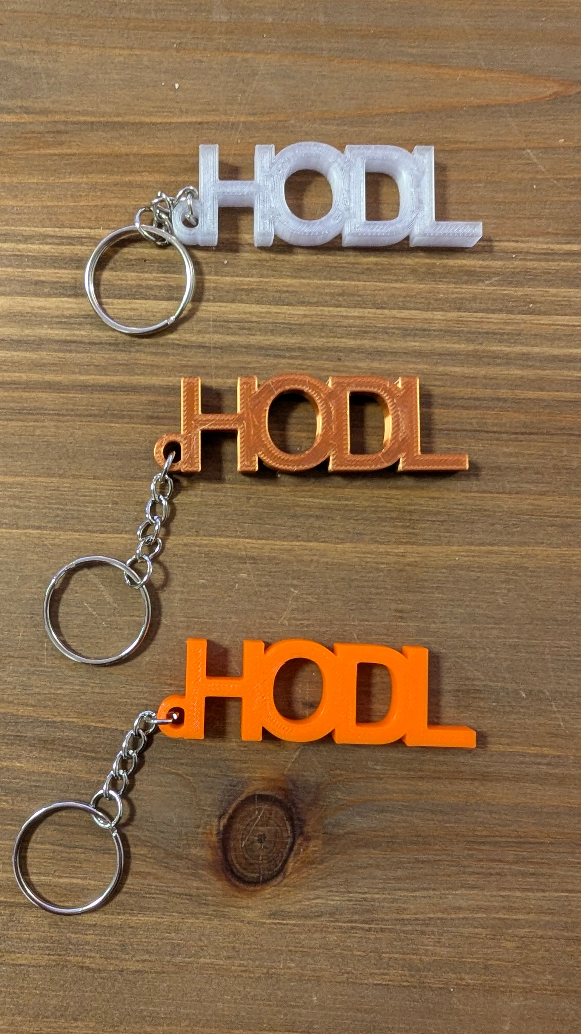 Porte-clés HODL "Imprimé en 3D" - BB