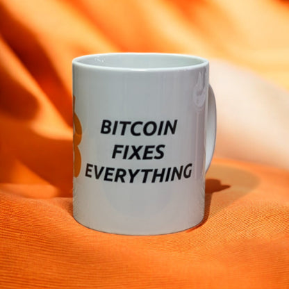 Mug Bitcoin fixes Everything - BB