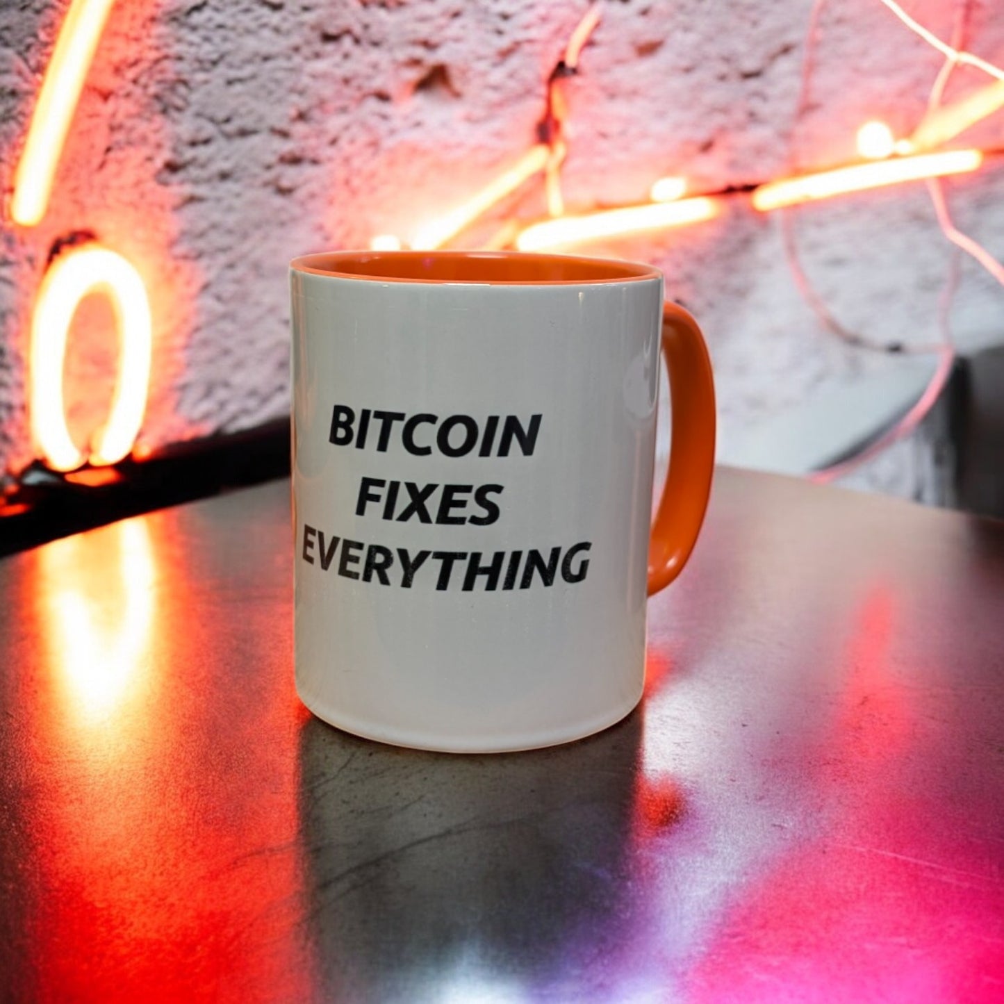 Mug Bitcoin fixes Everything