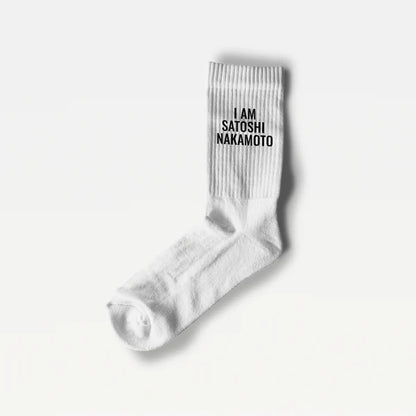 Chaussettes Bitcoin - I am Satoshi Nakamoto - BB