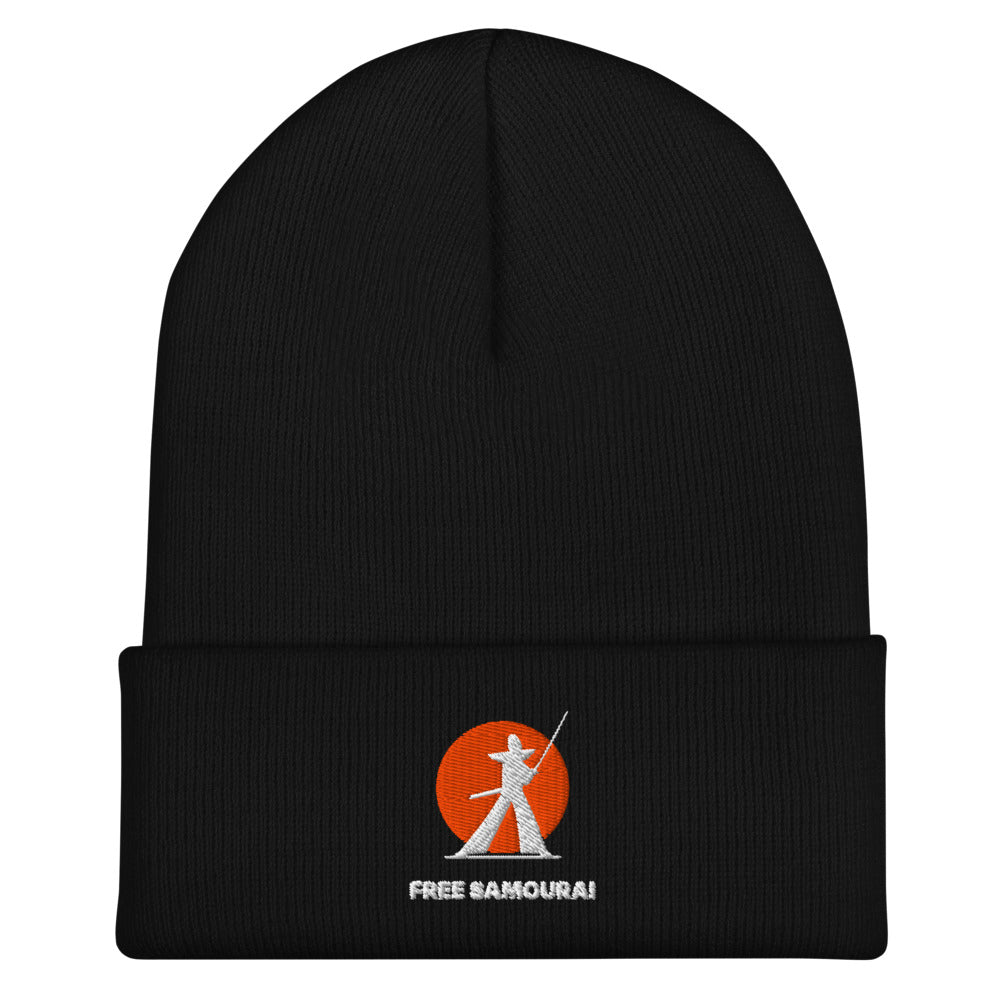 Bonnet Free Samourai Samouraï au sabre, noir