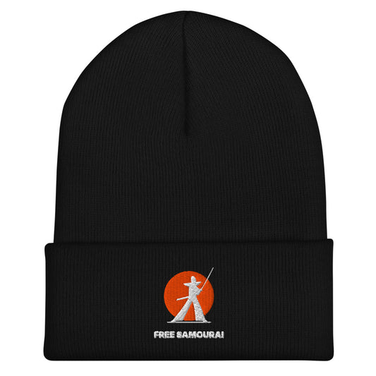 Bonnet Free Samourai Samouraï au sabre, noir