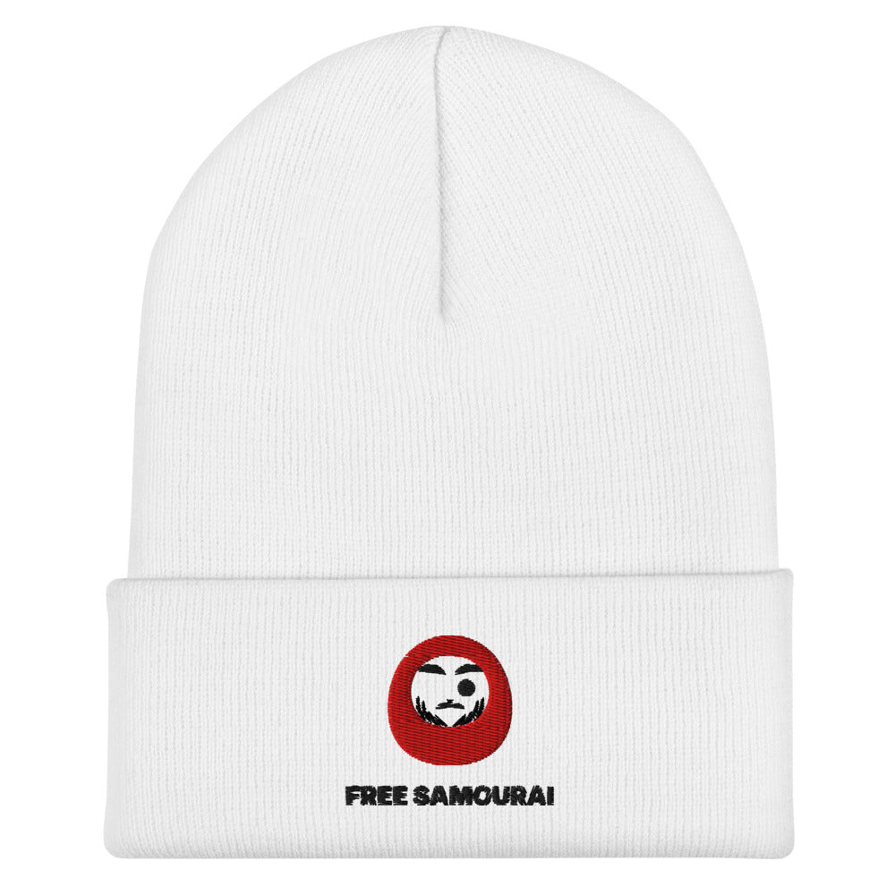 Bonnet Free Samourai Daruma, blanc