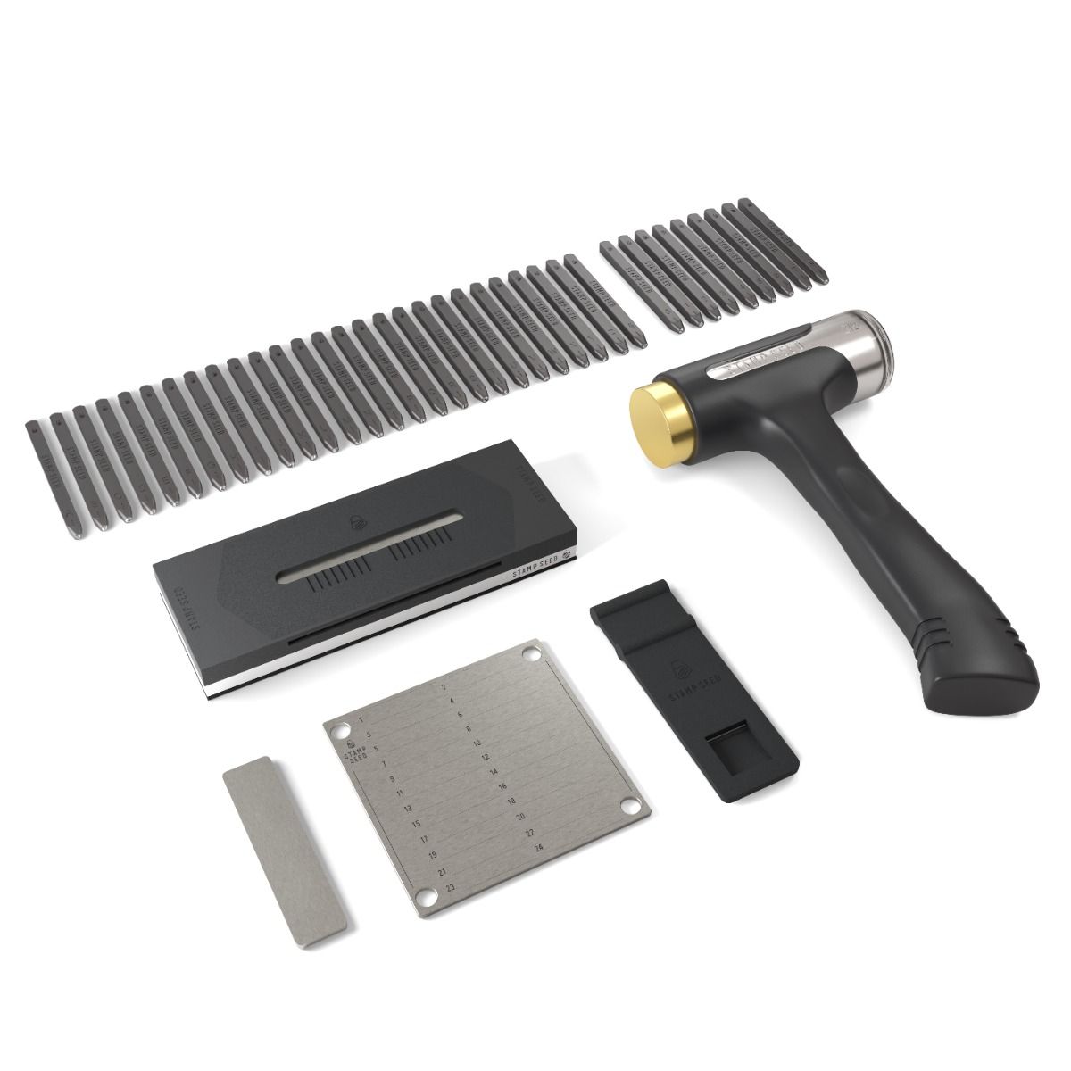 Stamp Seed Deluxe Titanium Seed stamping Kit, 24 mots - BB