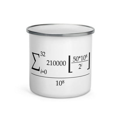 Mug émaillé "Formule Halving" – exemplaire boutique