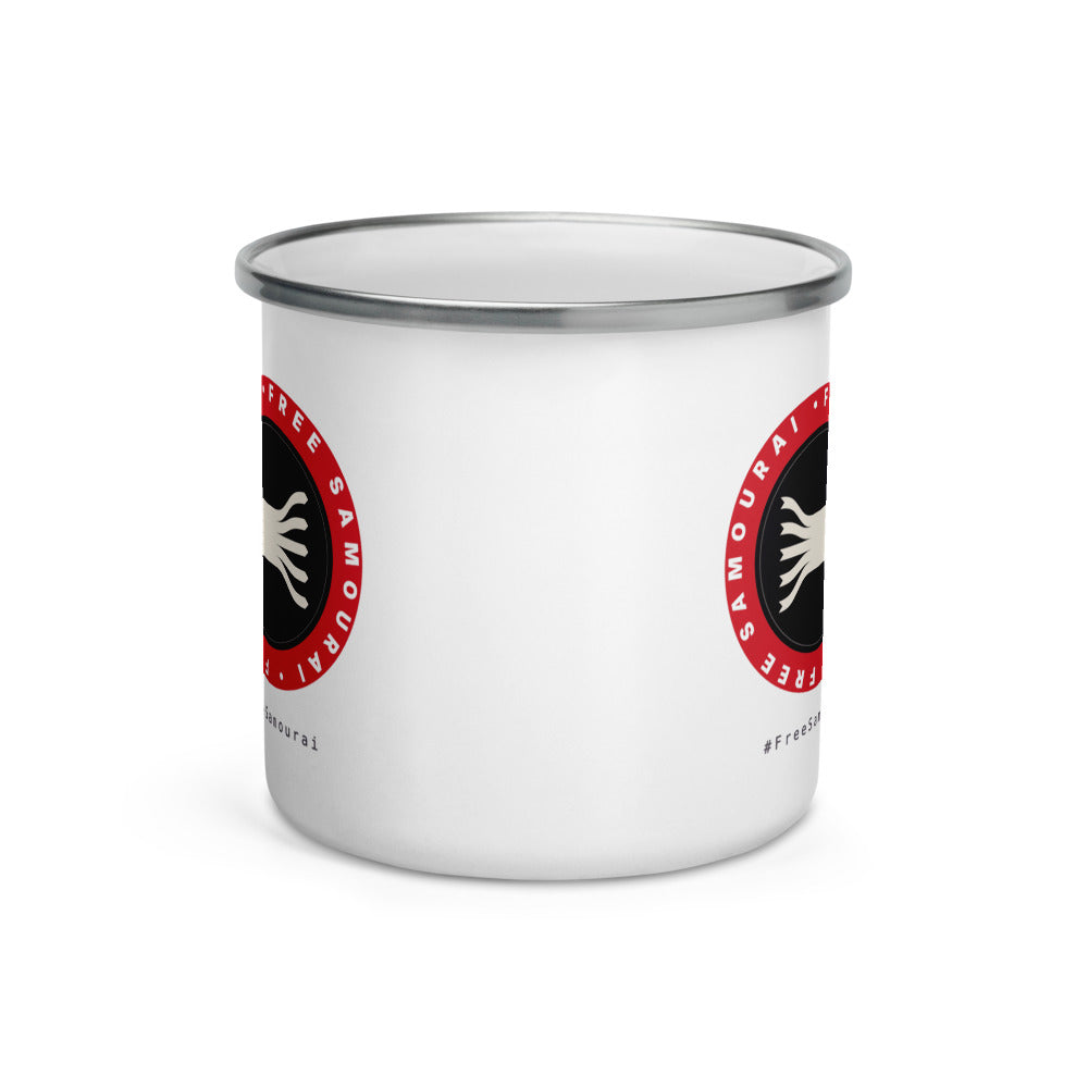 Mug émaillé Free Samourai Sceau coinjoin, vue 3