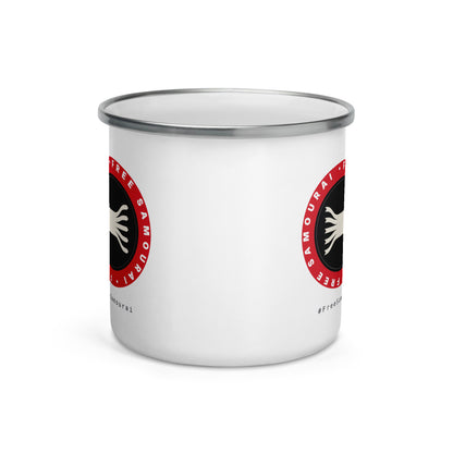 Mug émaillé Free Samourai Sceau coinjoin, vue 3