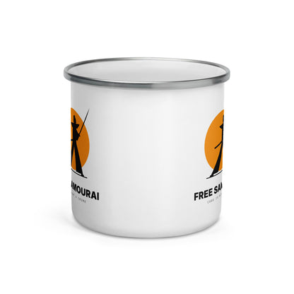 Mug émaillé Free Samourai Samouraï au sabre, vue 3