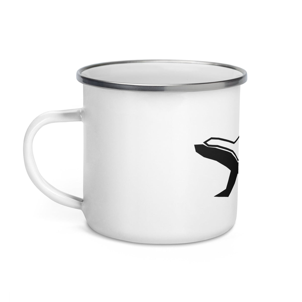 Mug émaillé "Honey Badger Noir" – exemplaire boutique