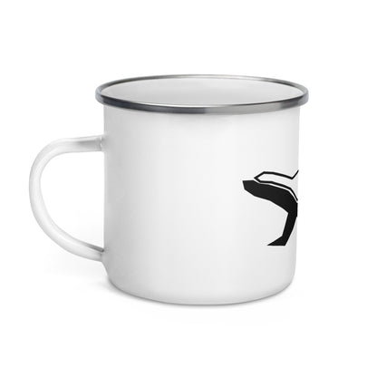 Mug émaillé "Honey Badger Noir" – exemplaire boutique