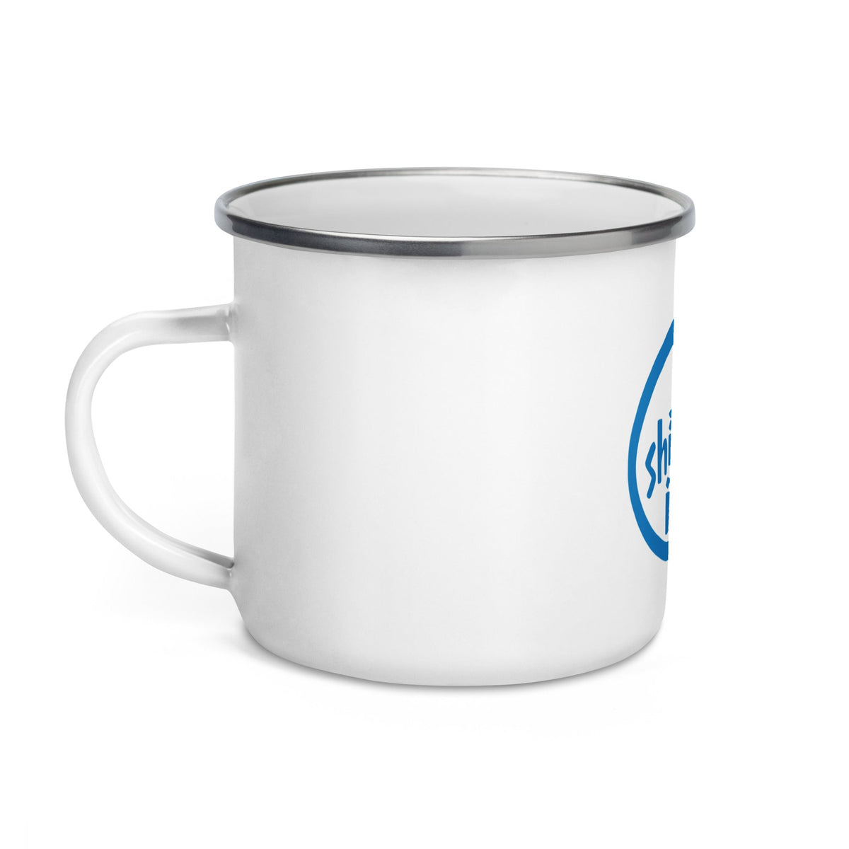 Mug émaillé "No Shitcoin Inside" – exemplaire boutique