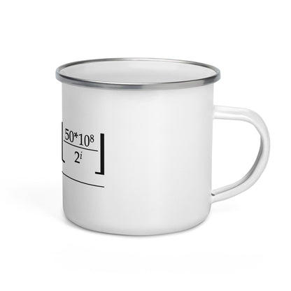 Mug émaillé "Formule Halving" – exemplaire boutique