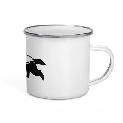 Mug émaillé "Honey Badger Noir" – exemplaire boutique