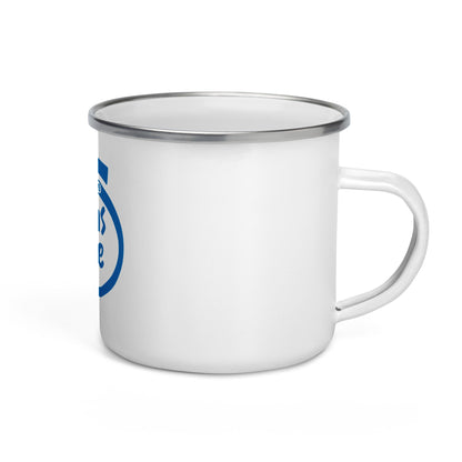 Mug émaillé "No Shitcoin Inside" – exemplaire boutique