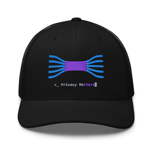 Casquette Trucker Privacy Matters noir