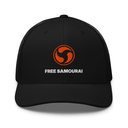 Casquette Trucker Free Samourai Mitsudomoe, noir
