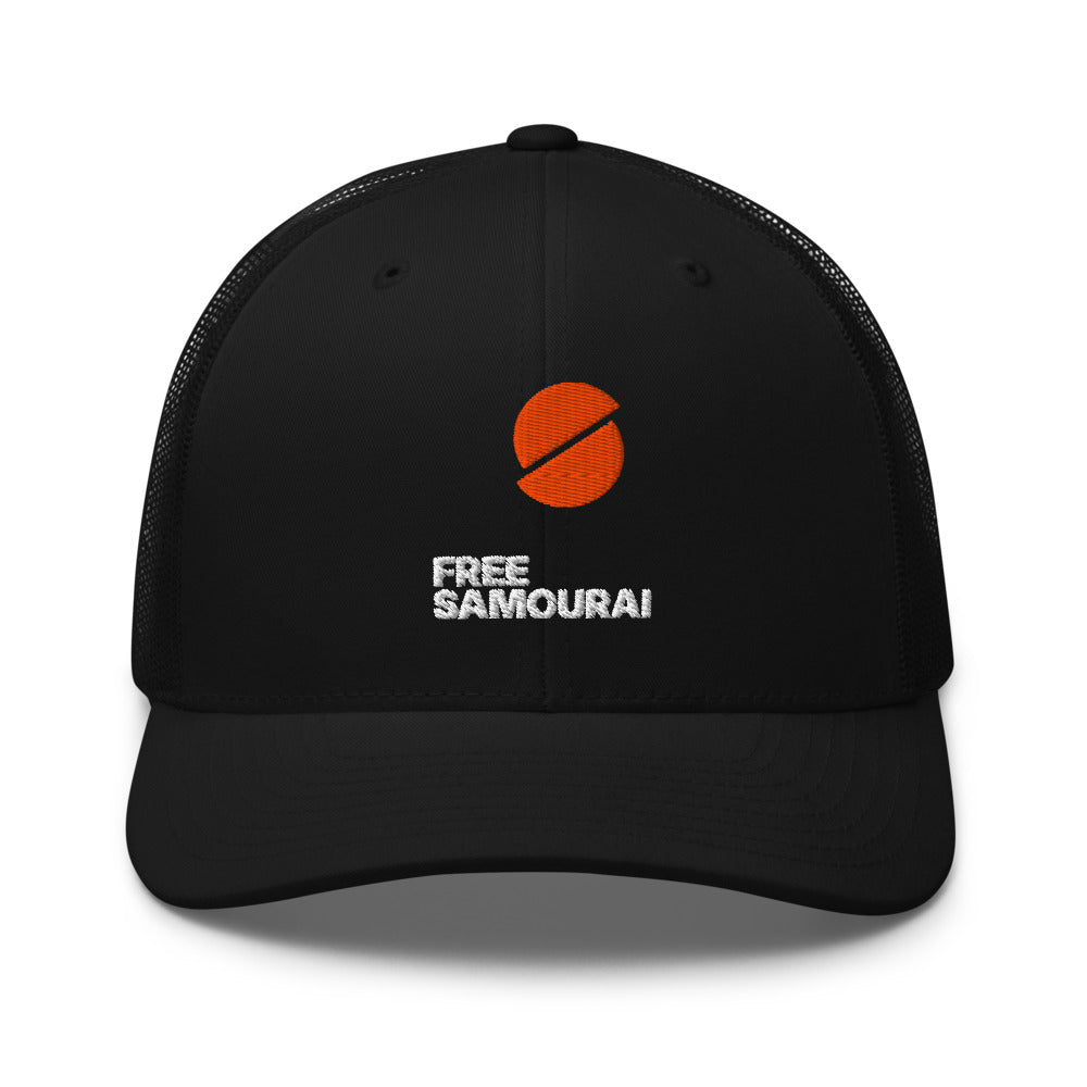 Casquette Trucker Free Samourai Soleil tranché, noir