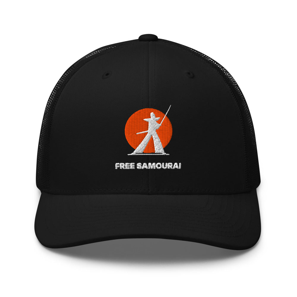 Casquette Trucker Free Samourai Samouraï au sabre, noir