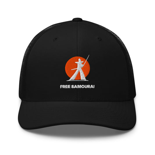 Casquette Trucker Free Samourai Samouraï au sabre, noir