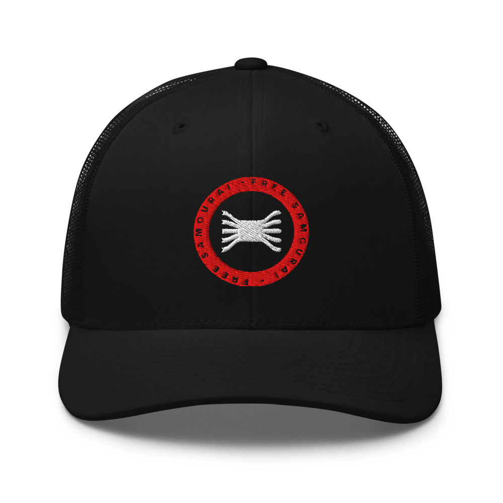 Casquette Trucker Free Samourai Sceau coinjoin, noir
