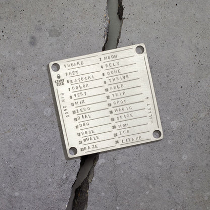 Stamp Seed Deluxe Titanium Seed stamping Kit, 24 mots - BB