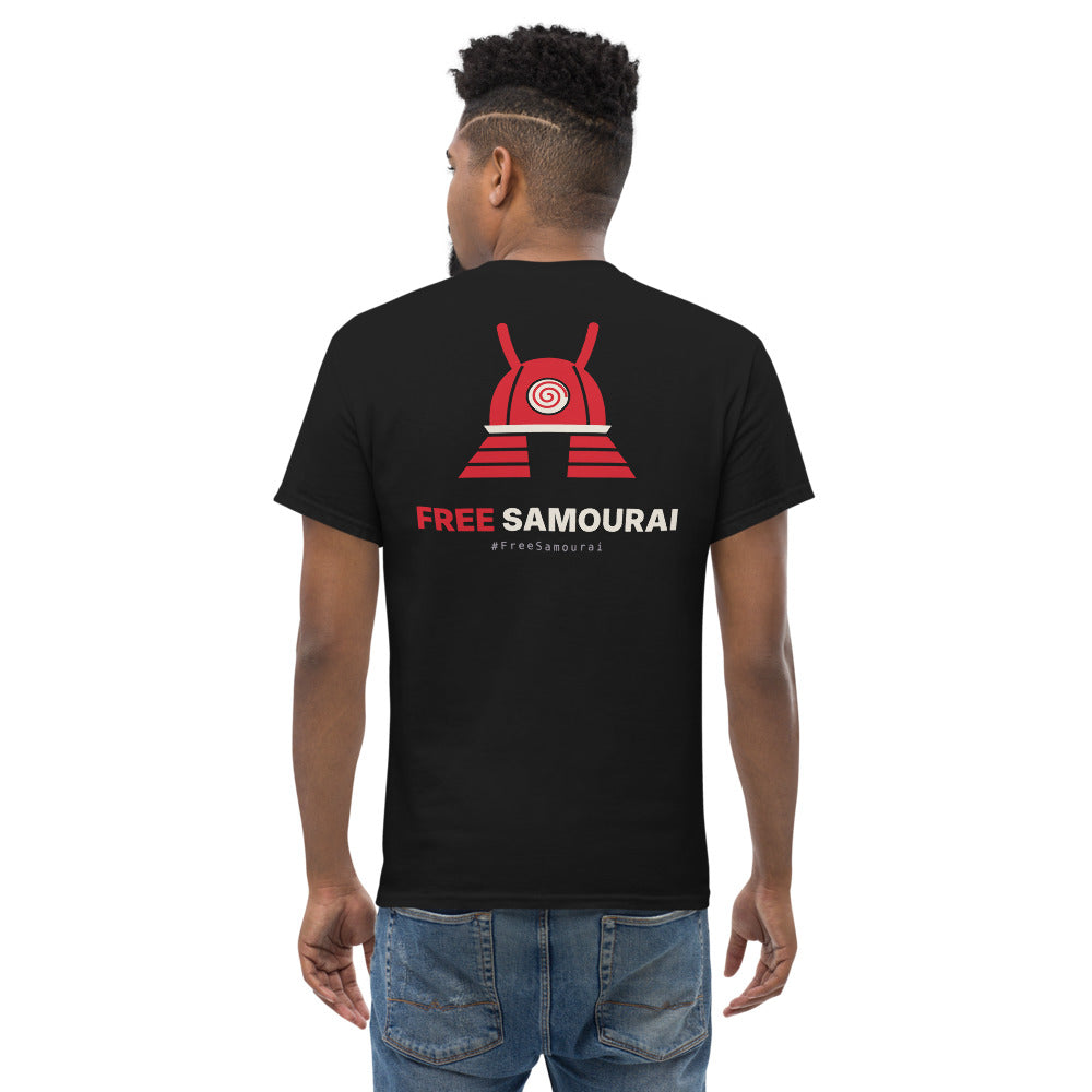 T-shirt Free Samourai Kabuto Whirlpool, noir, dos
