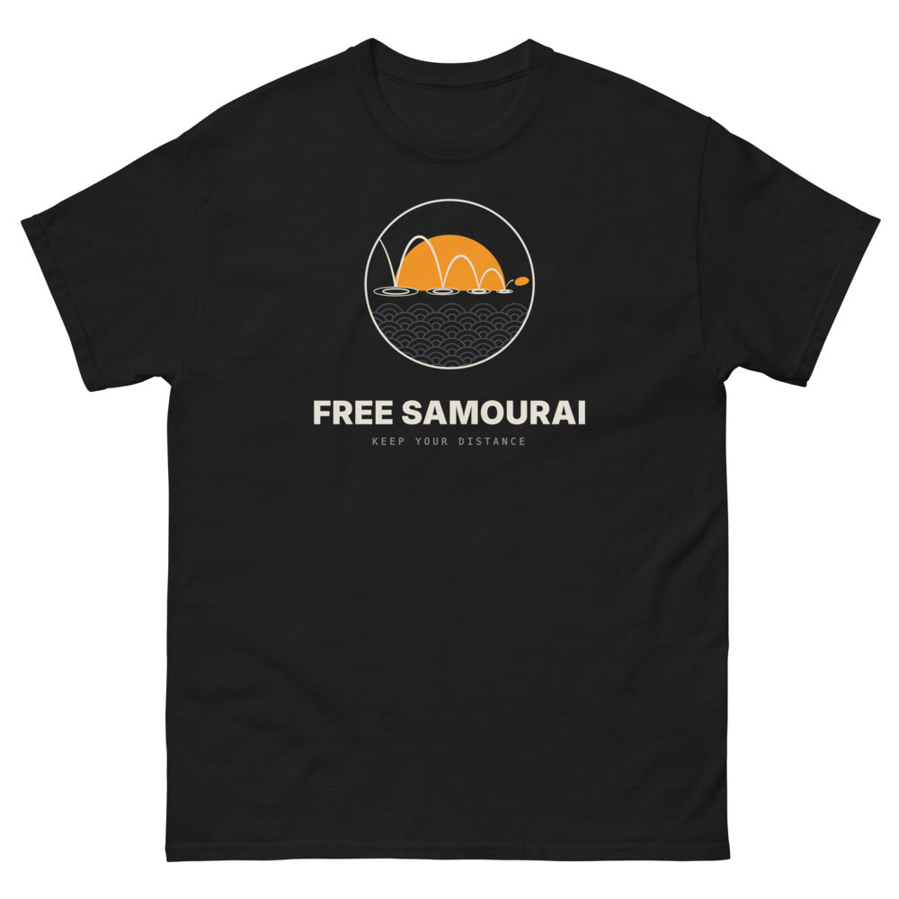 T-shirt Free Samourai Mizukiri Ricochet, noir, devant