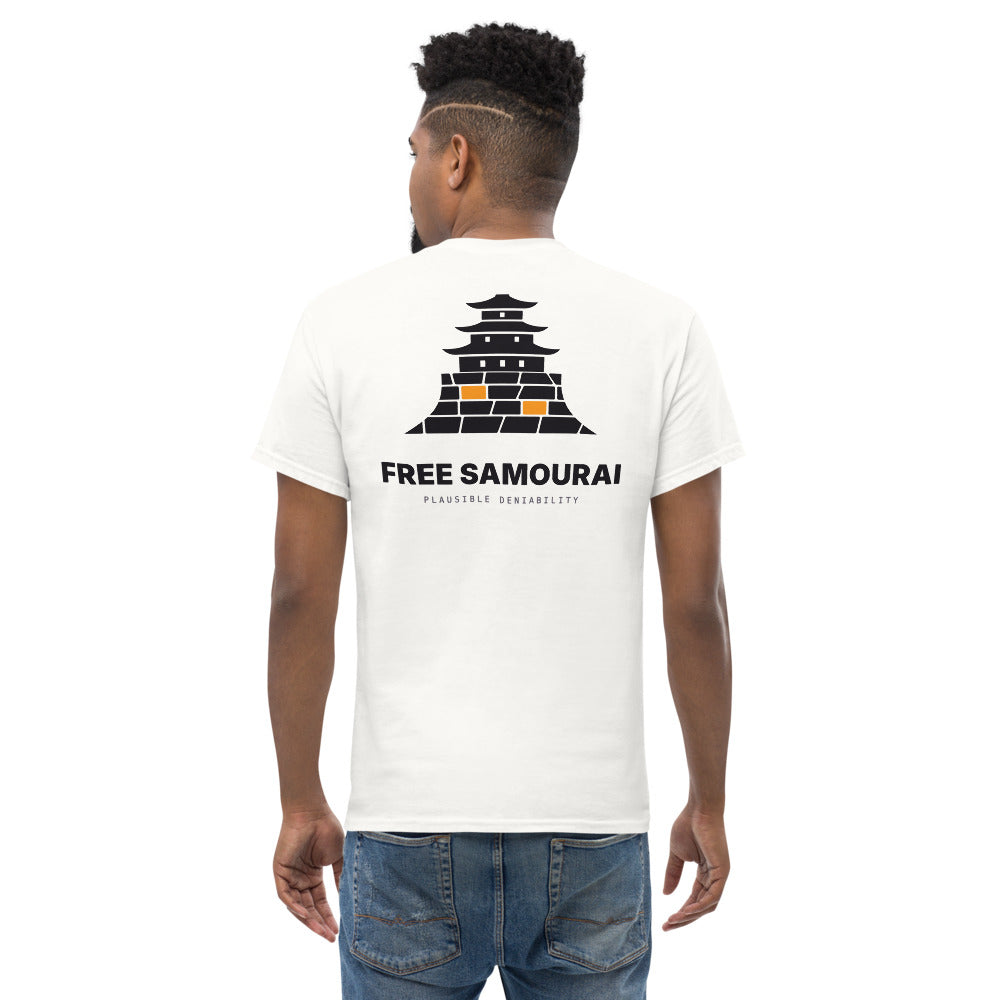 T-shirt Free Samourai Ishigaki Stonewall, blanc, dos