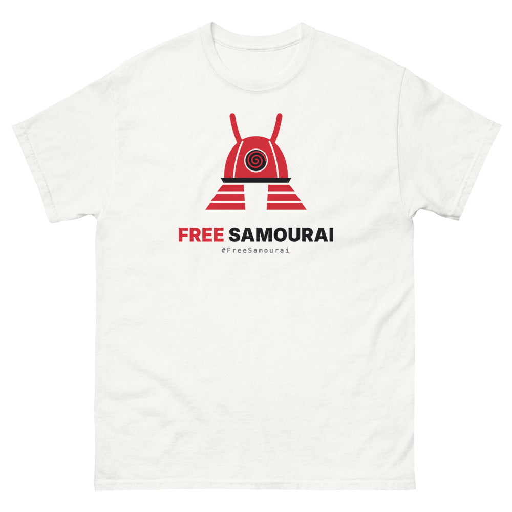 T-shirt Free Samourai Kabuto Whirlpool, blanc, devant