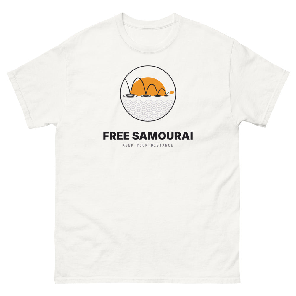 T-shirt Free Samourai Mizukiri Ricochet, blanc, devant