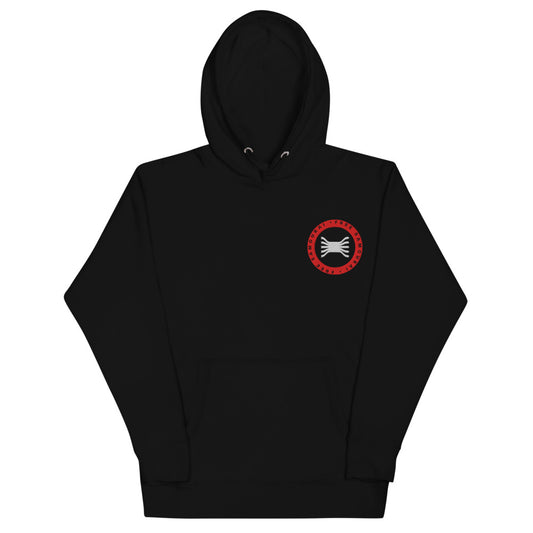 Sweat à capuche brodé Free Samourai Sceau coinjoin, noir, broderie cœur