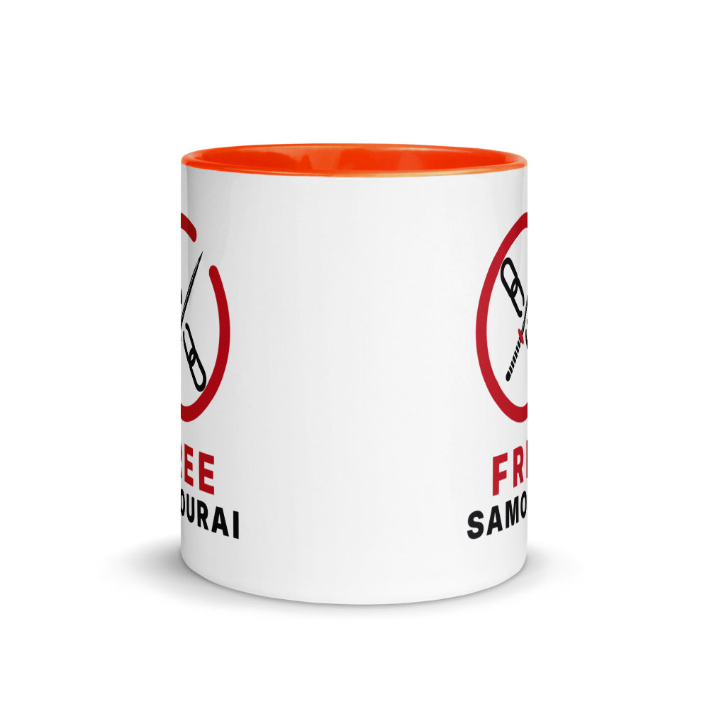 Mug céramique Free Samourai Ensō et katana, vue 3