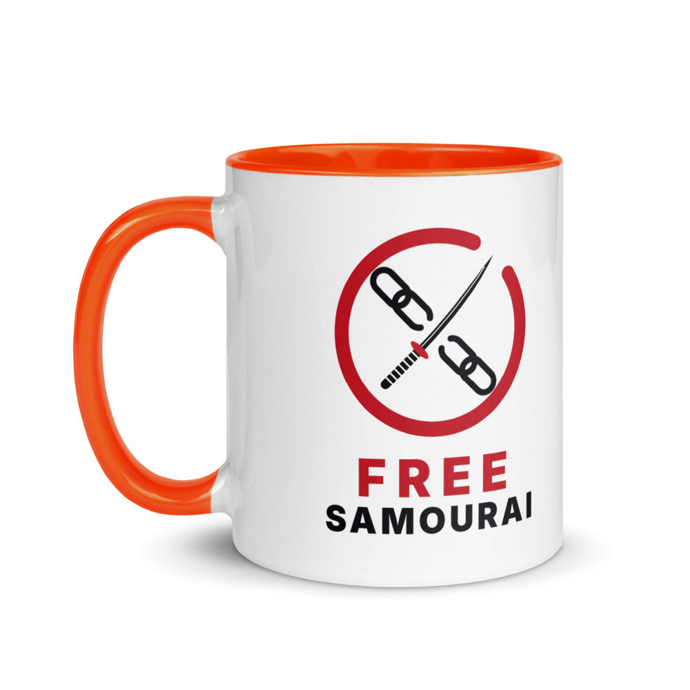 Mug céramique Free Samourai Ensō et katana, vue 2