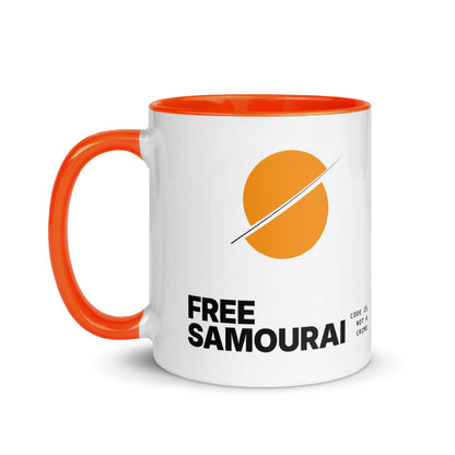 Mug céramique Free Samourai Soleil tranché, vue 2