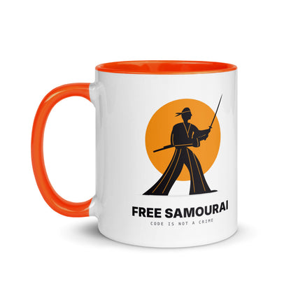 Mug céramique Free Samourai Samouraï en hakama, vue 2