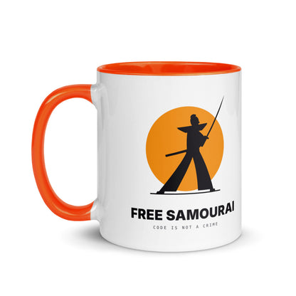 Mug céramique Free Samourai Samouraï au sabre, vue 2