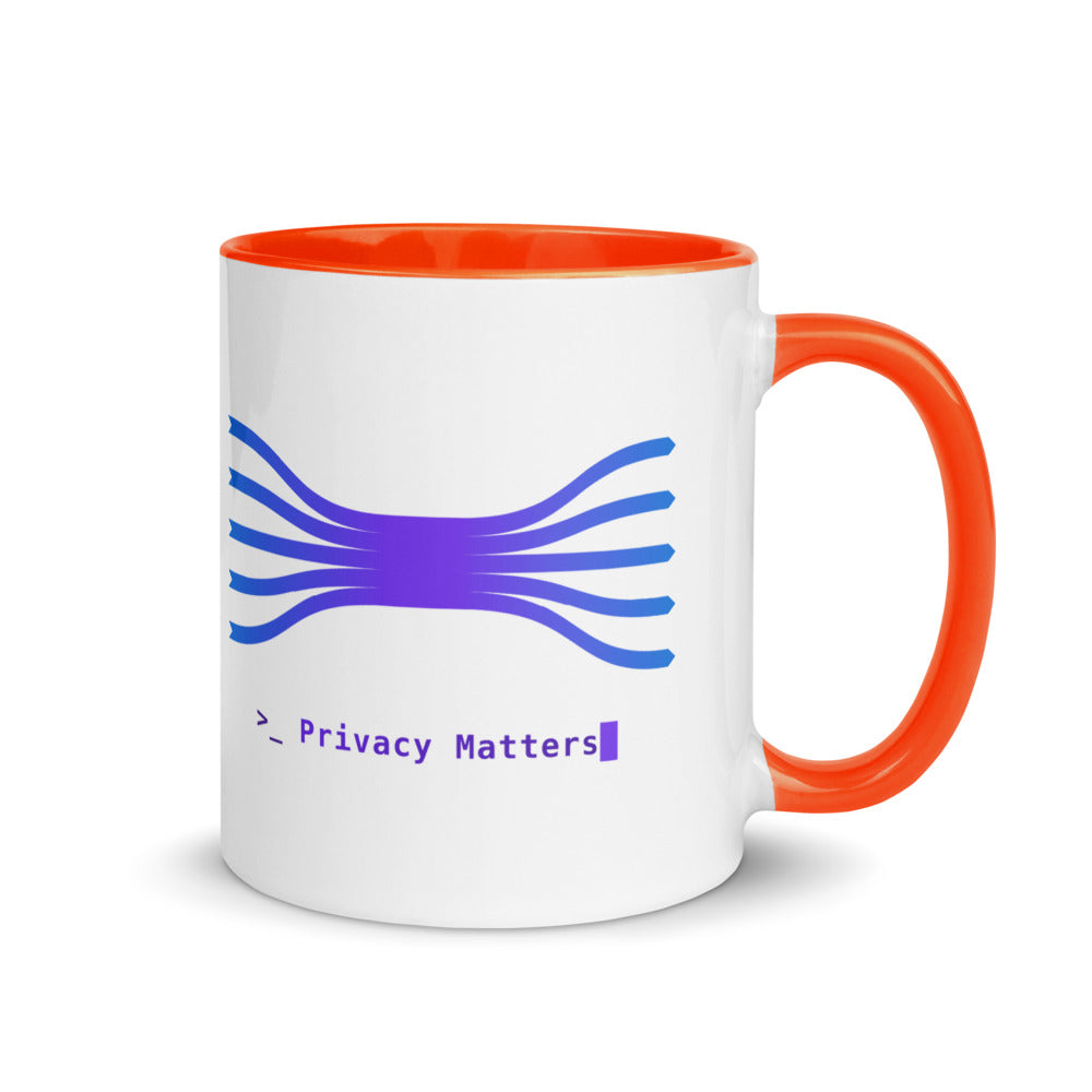 Mug Privacy Matters, anse à droite