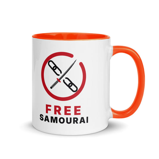 Mug céramique Free Samourai Ensō et katana, vue 1