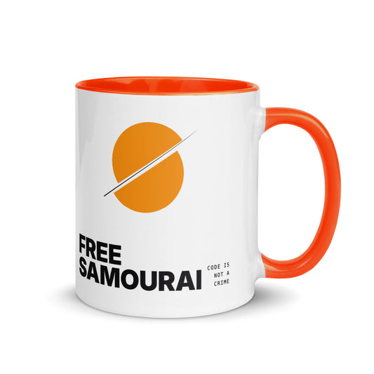 Mug céramique Free Samourai Soleil tranché, vue 1